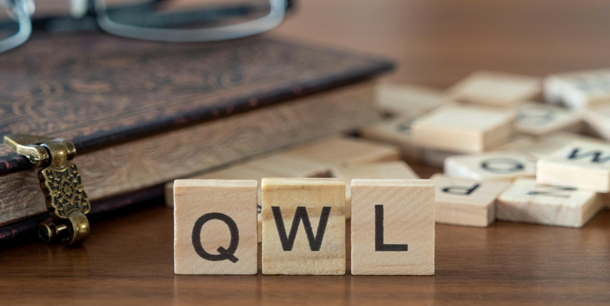 QWL - calitatea vietii in munca, acronim din litere de lemn, concept | shiftin
